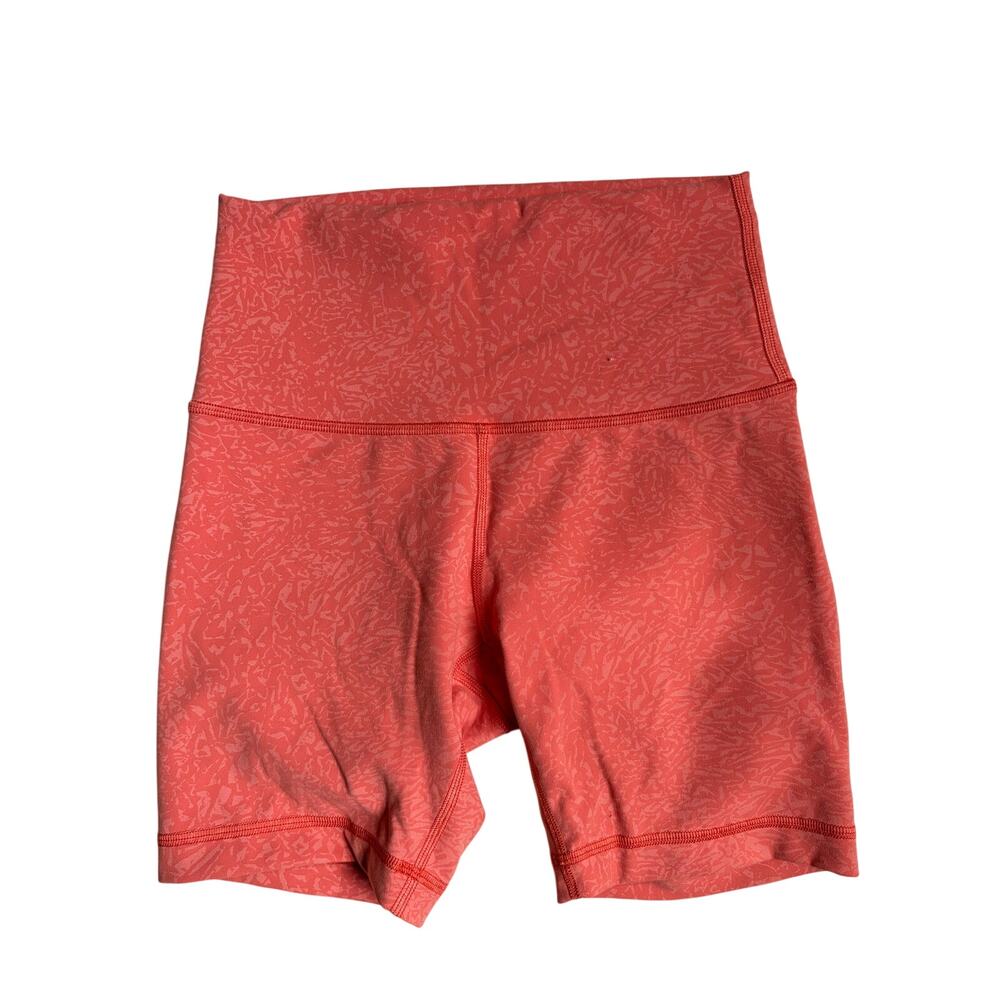 Lululemon Wunder Train High-Rise Short 6" (Crunch Warm Coral) - 4